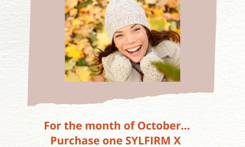 Happy Fall - For the month of October... purchase one Sylfirm X Face or Neck Treatment & get your hands Free! ($450 Savings)